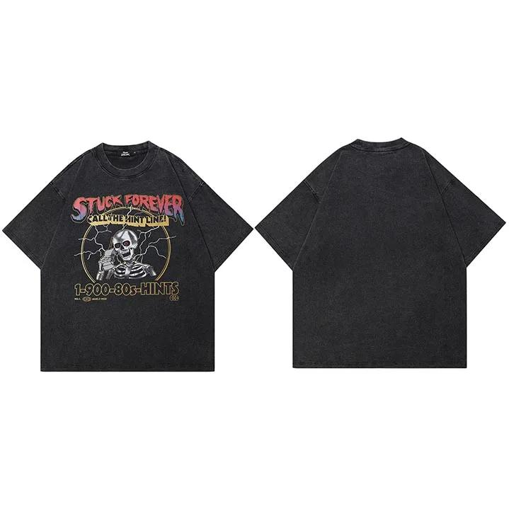 Hip Hop Streetwear Men TShirt Oversized Funny Skull Vintage Graphic T Shirt Cotton Washed Black Tshirt Unisex Tops Tees S
Hip Hop Streetwear Men TShirt Oversized Funny Skull Vintage Graphic T Shirt Cotton Washed Black Tshirt Unisex Tops Tees S