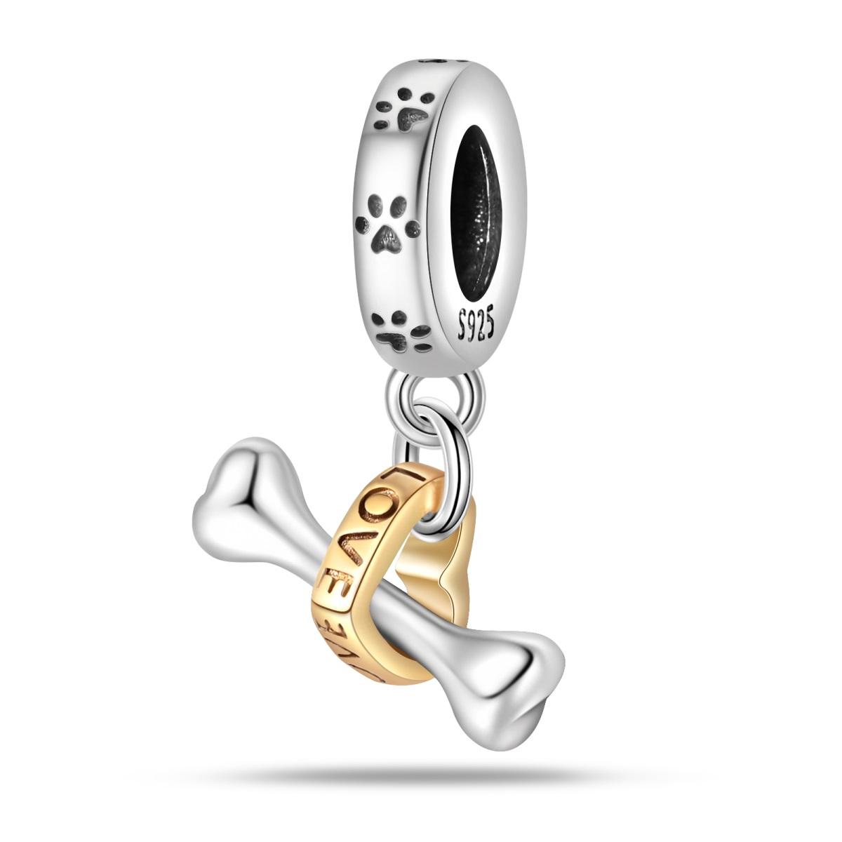 Authentic Original Copper Metal Charm Bead Components Luxury Pet Love Heart Bones Bead Components Compatible With Bracelet High Quality Fine Jewelry
Authentic Original Copper Metal Charm Bead Components Luxury Pet Love Heart Bones Bead Components Compatible With Bracelet High Quality Fine Jewelry
