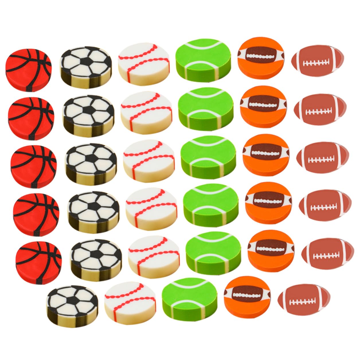 SAFIGLE Sports Ball Set of TPR x x Rugby Assorted Perfect for and Party Erasers, 90, Mini, Material, 2.6 2.6 0.6 cm, Soccer, Basketball, Baseball,
SAFIGLE Sports Ball Set of TPR x x Rugby Assorted Perfect for and Party Erasers, 90, Mini, Material, 2.6 2.6 0.6 cm, Soccer, Basketball, Baseball,