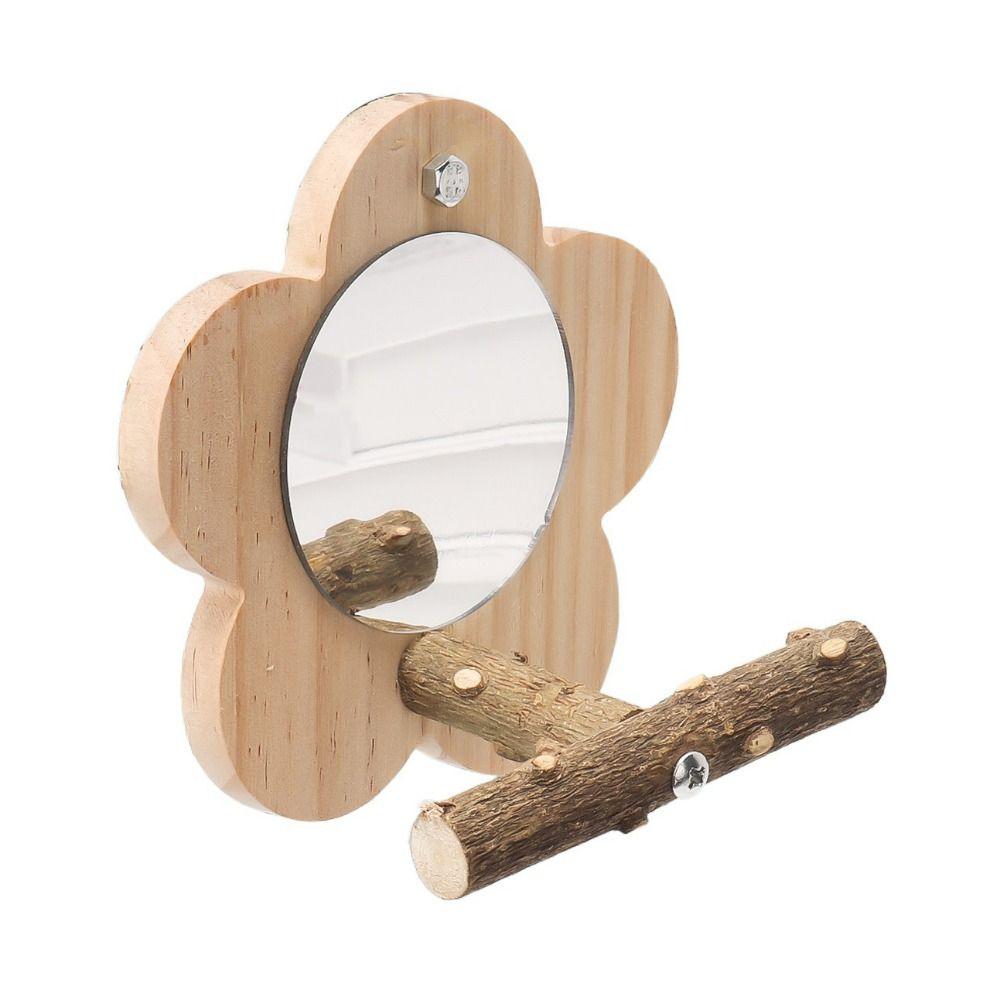 Wear Resistant Bird Perch Stand with Mirror Bite Resistant Hanging Wood Stand Toy Grinding L
Wear Resistant Bird Perch Stand with Mirror Bite Resistant Hanging Wood Stand Toy Grinding L