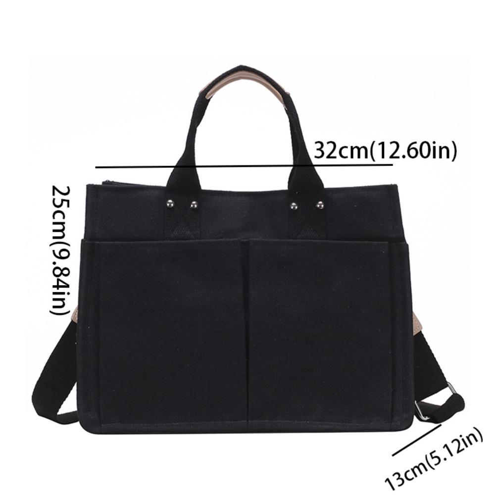 Waterproof Nylon Stylish Handbags With Handle With Pockets Large Tote Bag Large Capacity Vintage Style Crossbody Bags Lunch Bag чорний
Waterproof Nylon Stylish Handbags With Handle With Pockets Large Tote Bag Large Capacity Vintage Style Crossbody Bags Lunch Bag чорний