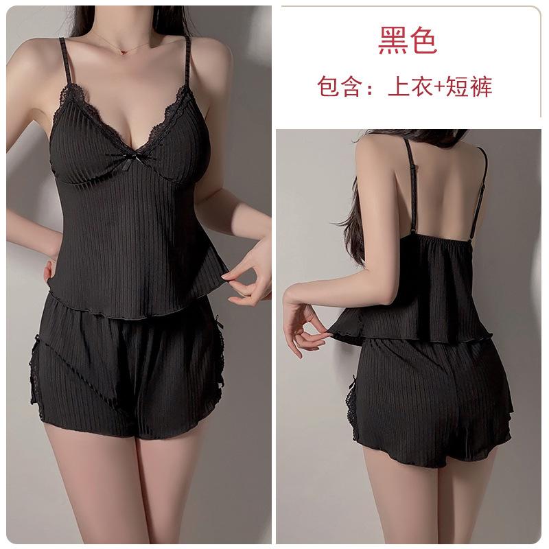 Passion Seduction Plus Chest Pad Pajamas Sexy Lace Pure Desire Suspender Top Shorts Home Suit M чёрный
Passion Seduction Plus Chest Pad Pajamas Sexy Lace Pure Desire Suspender Top Shorts Home Suit M чёрный
