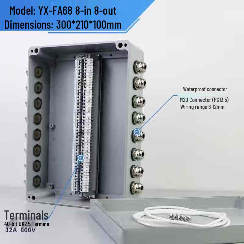 Industrial Aluminum Alloy Junction Box with UK Terminals CN plug (adapter included)
Industrial Aluminum Alloy Junction Box with UK Terminals CN plug (adapter included)