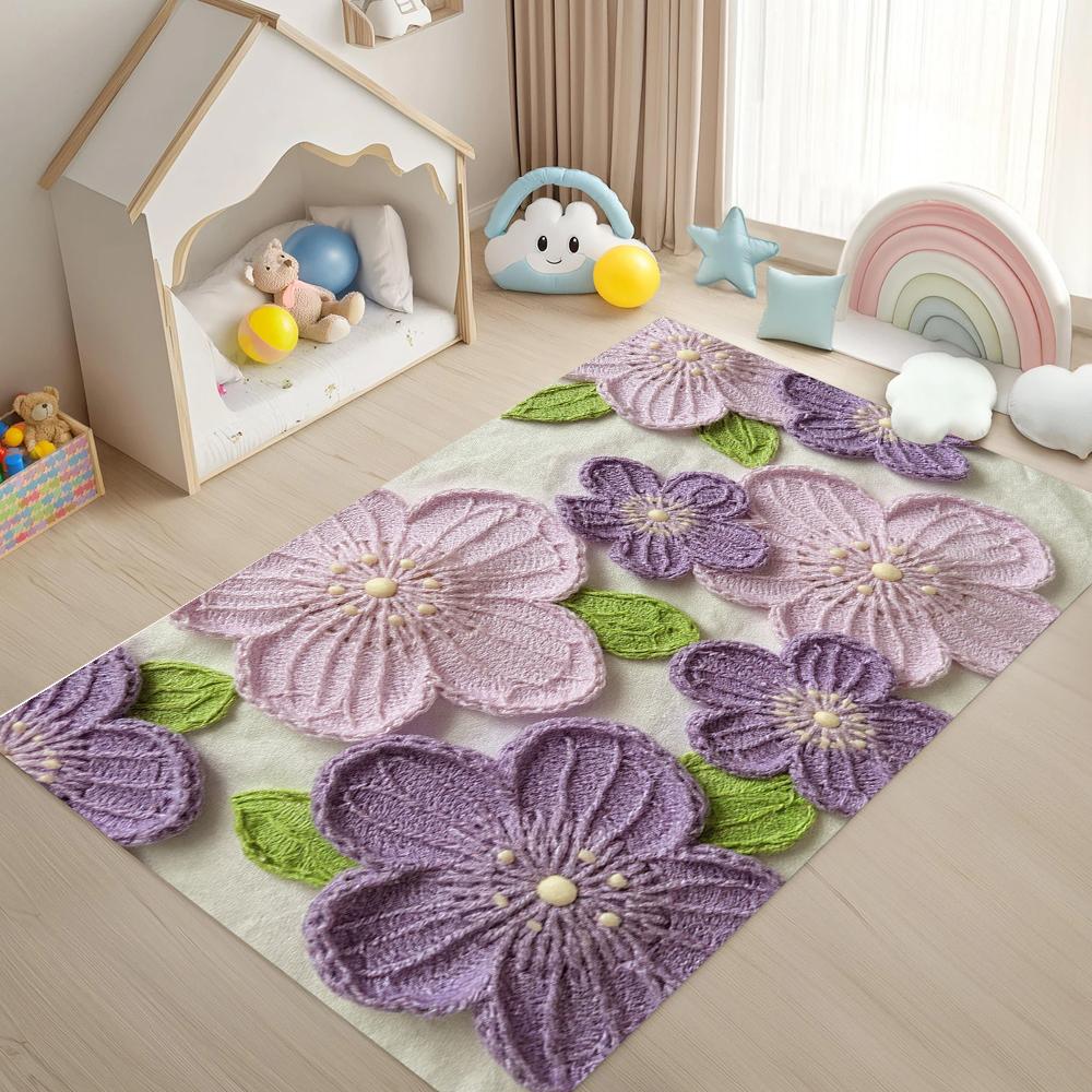 Pink & Mint Crochet Flower Print Rug Non Slip Soft Easy Clean Mat for Home Room Delicate Decor Great for Playful Spaces Home Rug 50x80cm
Pink & Mint Crochet Flower Print Rug Non Slip Soft Easy Clean Mat for Home Room Delicate Decor Great for Playful Spaces Home Rug 50x80cm
