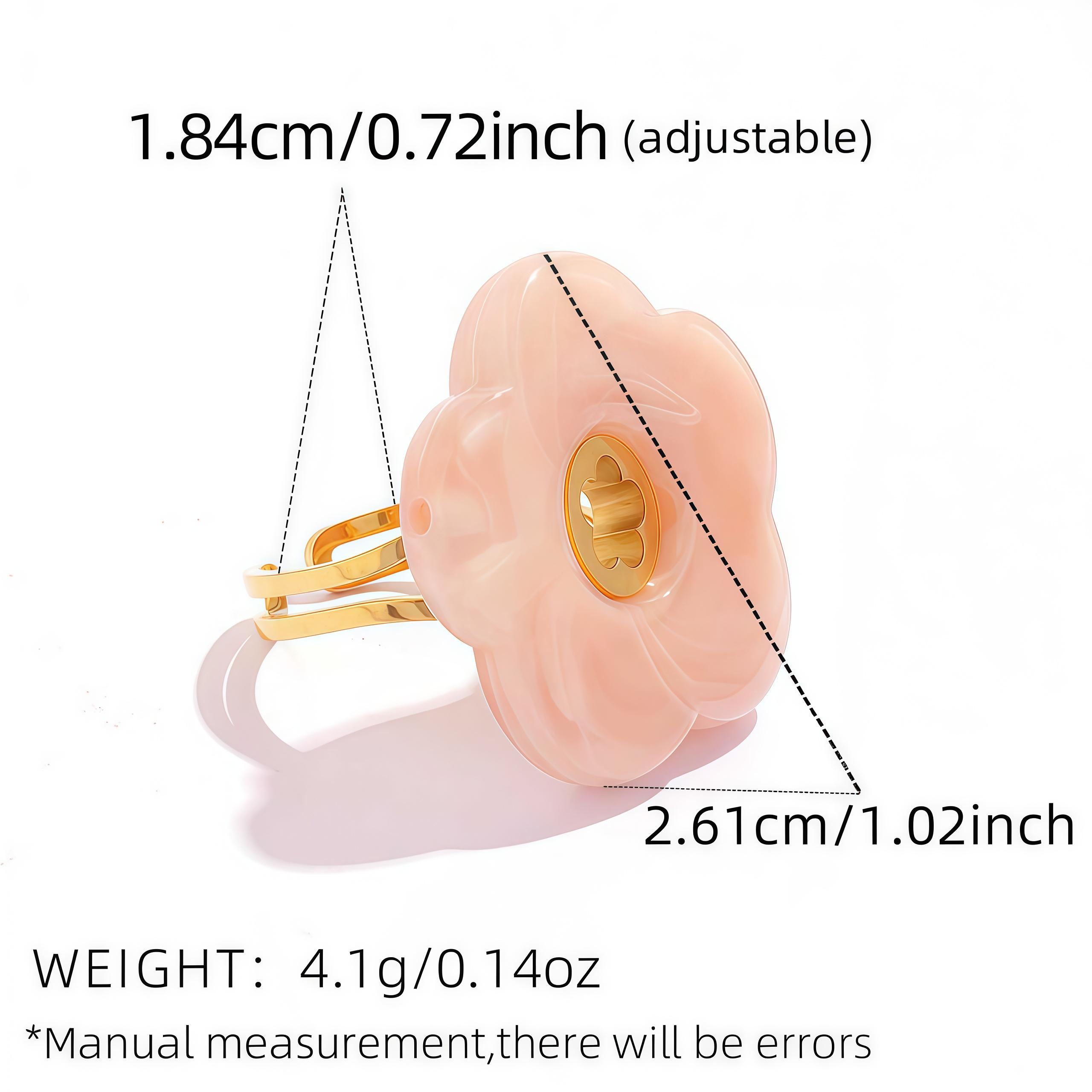 Pink Green Yellow Grey Thick Resin Flower Adjustable Open Rings 18K Golden Plated Stainless Steel Y2K Arrivals Popular Zircon resizable
Pink Green Yellow Grey Thick Resin Flower Adjustable Open Rings 18K Golden Plated Stainless Steel Y2K Arrivals Popular Zircon resizable