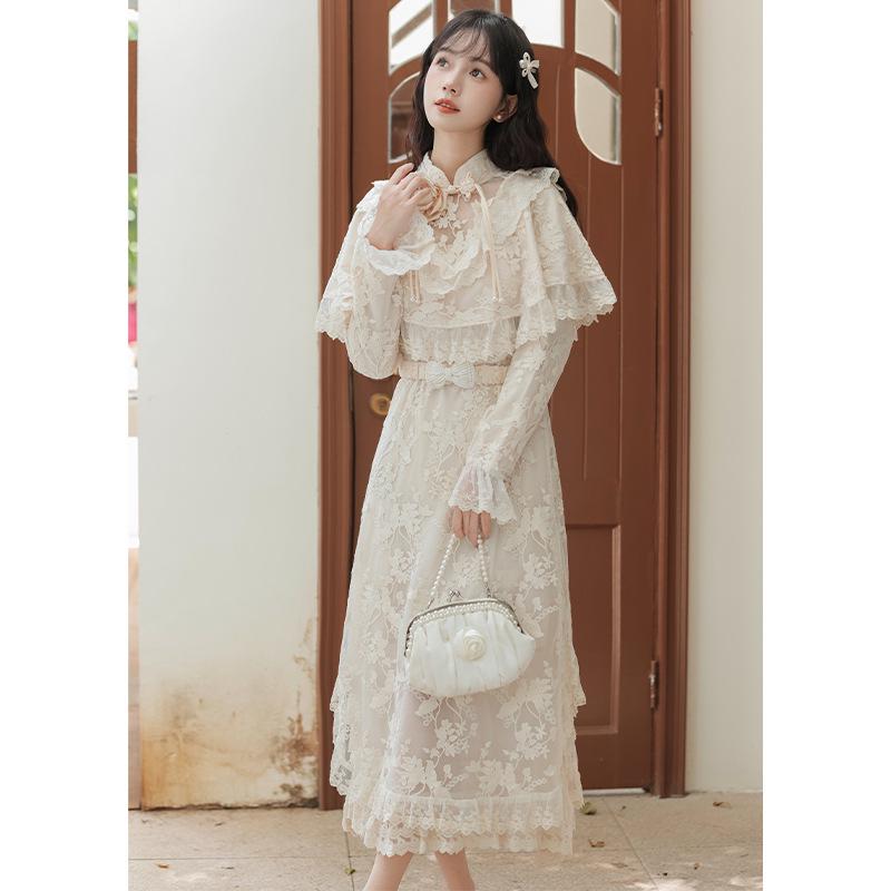 Французское ретро кружевное лоскутное вышитое платье - Женское высококлассное, приталенное, двухпредметное длинное платье M абрикосовый
Французское ретро кружевное лоскутное вышитое платье - Женское высококлассное, приталенное, двухпредметное длинное платье M абрикосовый