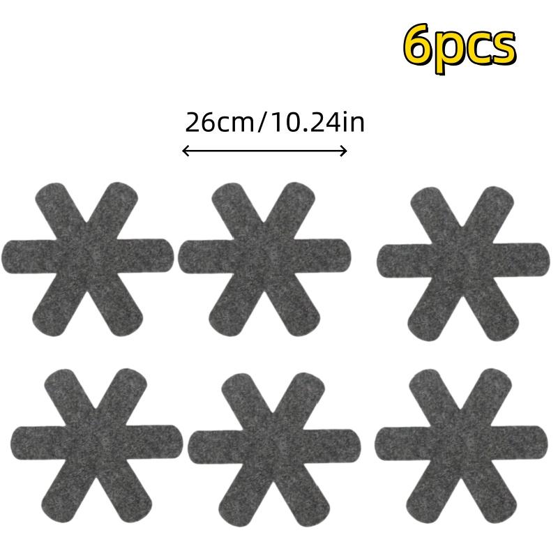 Set of 6 Pot Protectors, Stackable And Designed to Prevent Scratches, These Non-Slip Separators Effectively Safeguard And Isolate Your Cookware 6pcs
Set of 6 Pot Protectors, Stackable And Designed to Prevent Scratches, These Non-Slip Separators Effectively Safeguard And Isolate Your Cookware 6pcs