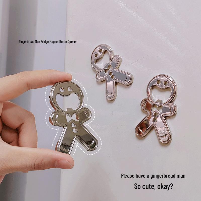 Creative Gingerbread Man Metal Bottle Opener & Fridge Magnet - Full Moon Wedding Gift Gingerbread Man Bottle Opener
Creative Gingerbread Man Metal Bottle Opener & Fridge Magnet - Full Moon Wedding Gift Gingerbread Man Bottle Opener