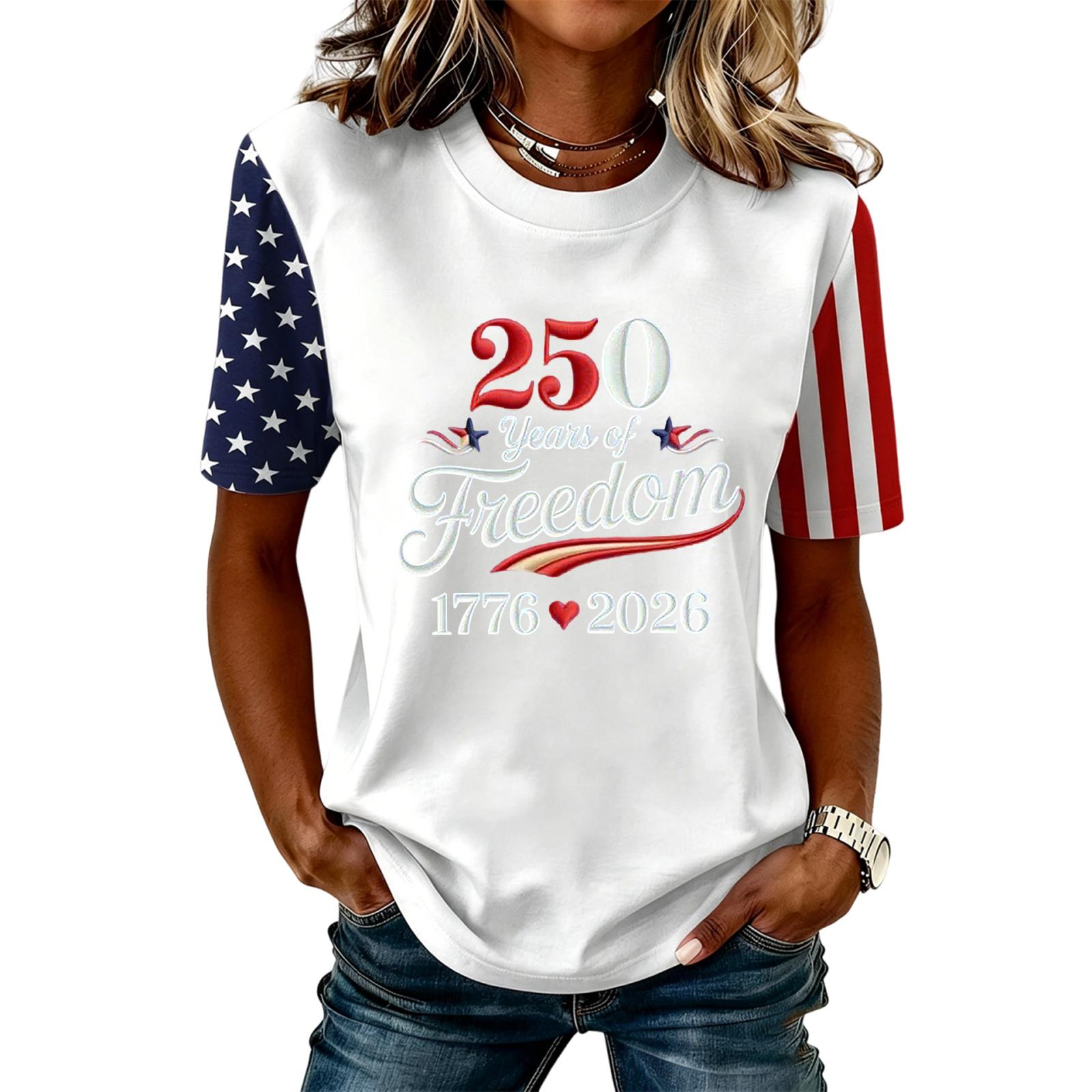 Womens Casual Short Sleeve Printed T Shirt Top Crewneck Comfortable Loose Fit Soft Fabric 250th Anniversary Graphic Tee for Everyday Wear XXL белый
Womens Casual Short Sleeve Printed T Shirt Top Crewneck Comfortable Loose Fit Soft Fabric 250th Anniversary Graphic Tee for Everyday Wear XXL белый