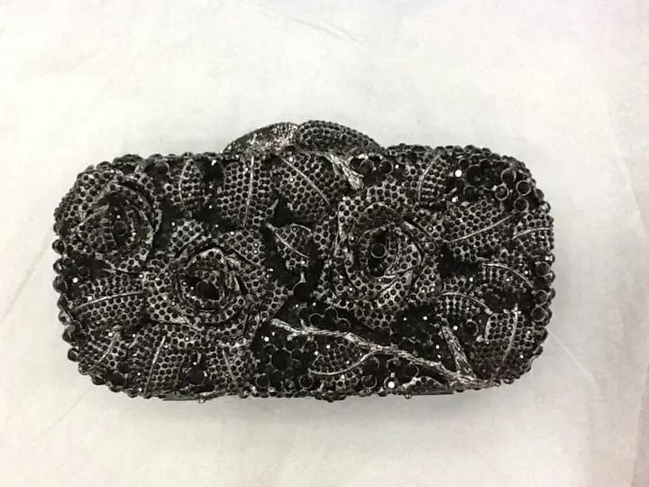Boutique De FGG (in stock) Women Flower Clutch Evening Bags Wedding Party Bridal Crystal Bags Rhinestone Handbags and Purses Mini Clutch
Boutique De FGG (in stock) Women Flower Clutch Evening Bags Wedding Party Bridal Crystal Bags Rhinestone Handbags and Purses Mini Clutch