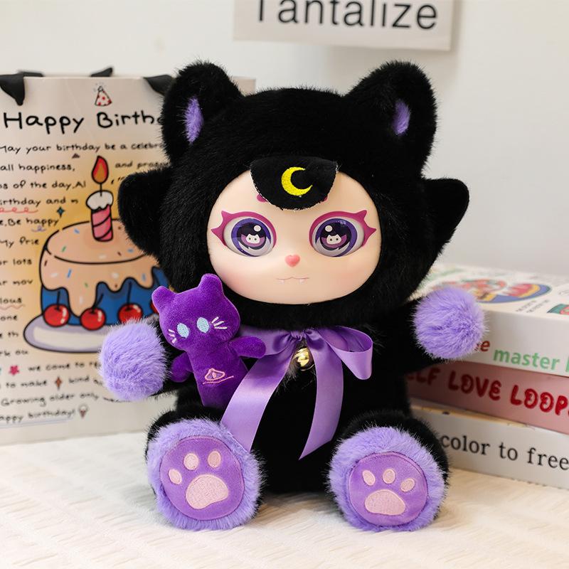 Purple Moon Ghost Cat Plush Figure: Silicone Doll with Flocked Face and Cloth Outfit 35cm темно-фиолетового
Purple Moon Ghost Cat Plush Figure: Silicone Doll with Flocked Face and Cloth Outfit 35cm темно-фиолетового