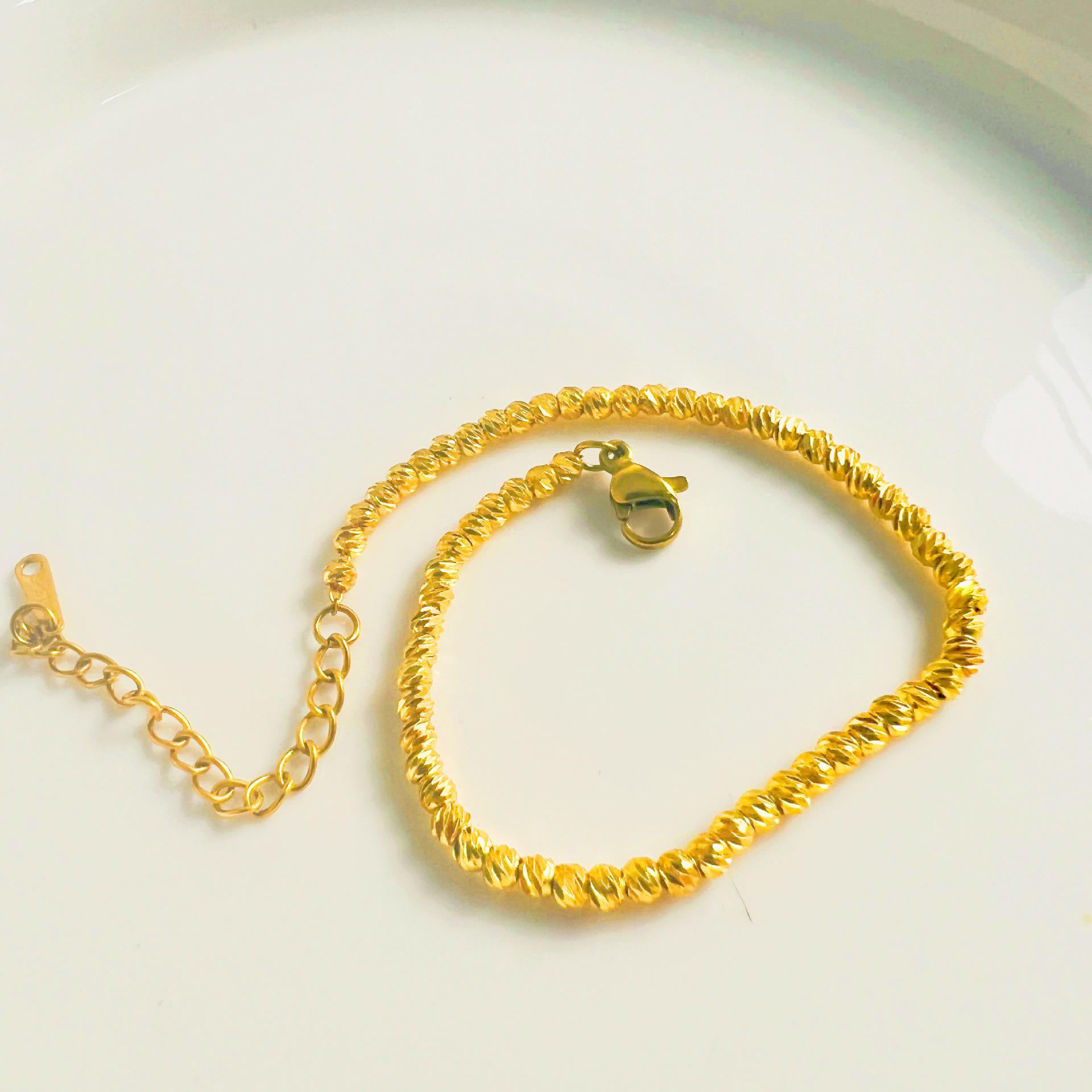 Элегантный женский браслет из титановой стали со сверкающими бусинами – Не выцветающий, Модный, Универсальный, Высококлассный, Легкая роскошь и Уникальный дизайн.
Элегантный женский браслет из титановой стали со сверкающими бусинами – Не выцветающий, Модный, Универсальный, Высококлассный, Легкая роскошь и Уникальный дизайн.