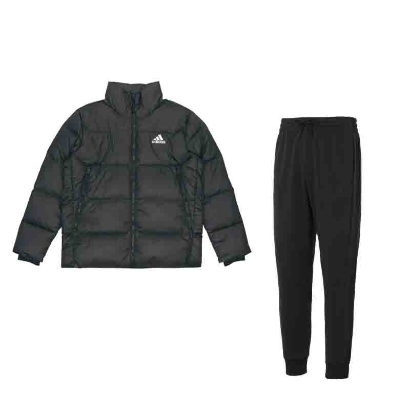 Adidas Outdoor Solid Color Warm Down Jacket With Drawstring Cuffed Fleece Pants Casual Sports Set Men Sports Set Black GV5350+IJ8885 S
Adidas Outdoor Solid Color Warm Down Jacket With Drawstring Cuffed Fleece Pants Casual Sports Set Men Sports Set Black GV5350+IJ8885 S