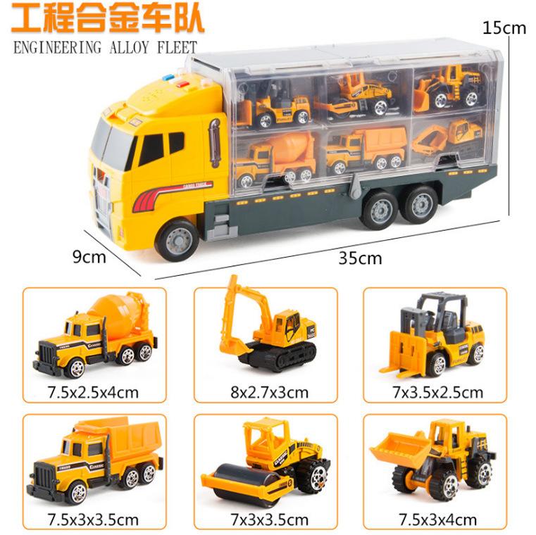 2-in-1 Alloy Mini Truck Model – Big Diecast Engineering Vehicle with Ejection & Carry Functions, Toy Carrier Truck Gift
2-in-1 Alloy Mini Truck Model – Big Diecast Engineering Vehicle with Ejection & Carry Functions, Toy Carrier Truck Gift