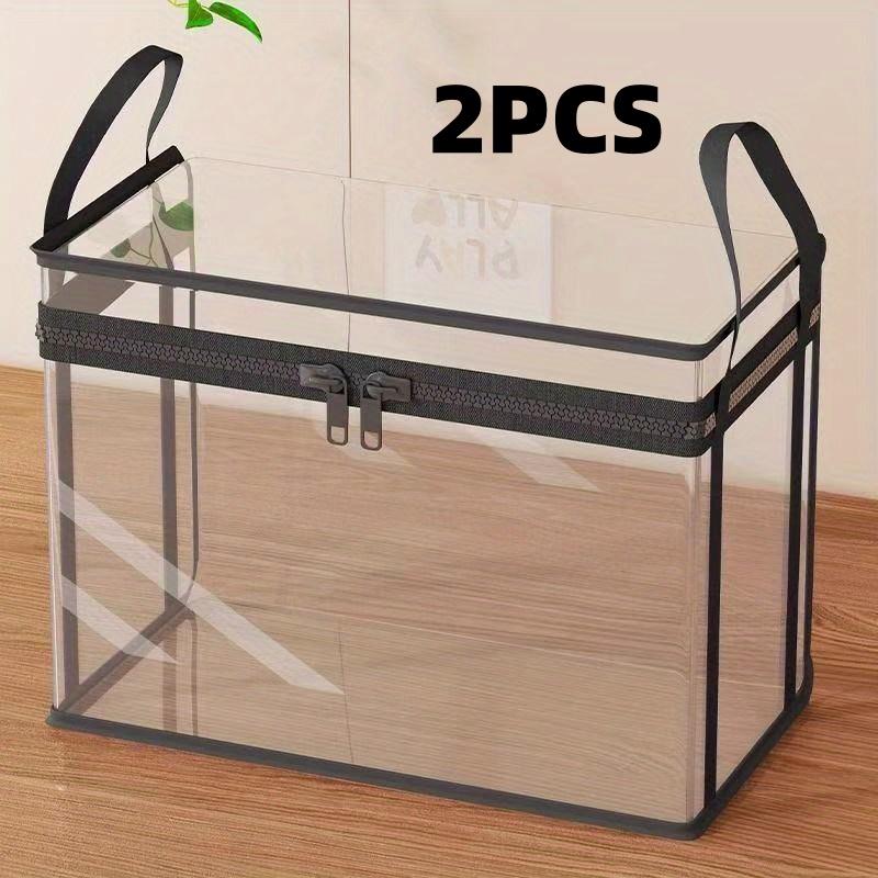 2-Pack Large Transparent Storage Boxes, Foldable and Space-Saving, with Flip Lids, Large Rectangular Organizing Boxes with Front and Lid, Space-Sa
2-Pack Large Transparent Storage Boxes, Foldable and Space-Saving, with Flip Lids, Large Rectangular Organizing Boxes with Front and Lid, Space-Sa