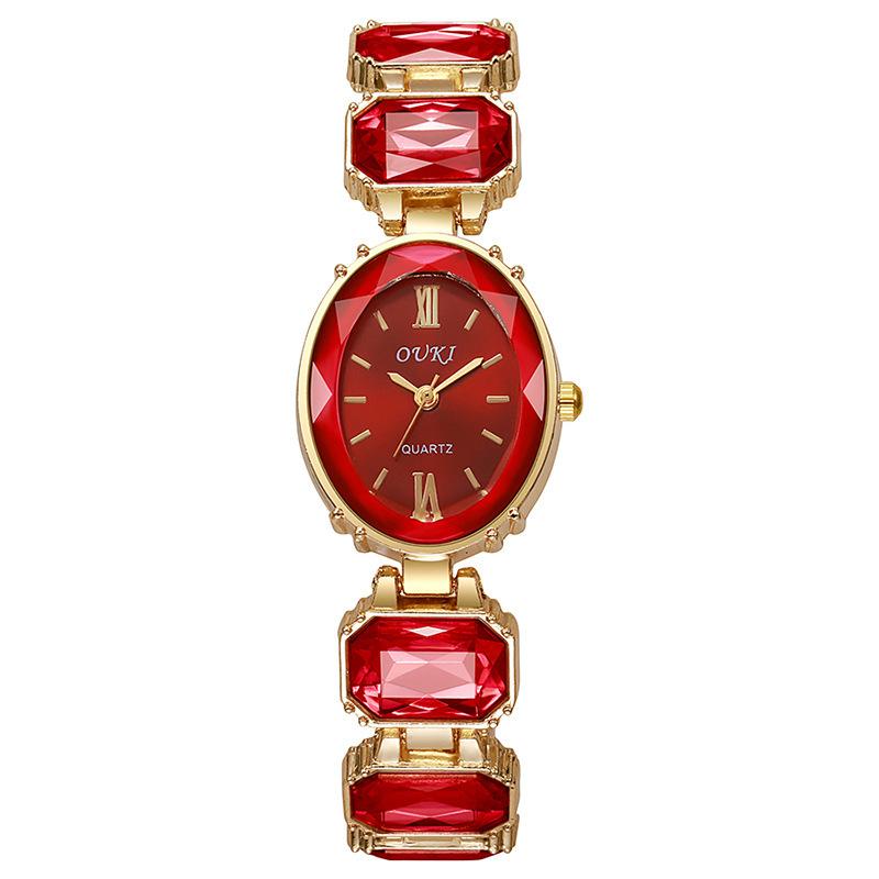 Топ Роскошные Женские Часы Модный Браслет Женские Кварцевые Наручные Часы Лучшие Подарки Часы для Элегантной Женщины красный
Топ Роскошные Женские Часы Модный Браслет Женские Кварцевые Наручные Часы Лучшие Подарки Часы для Элегантной Женщины красный