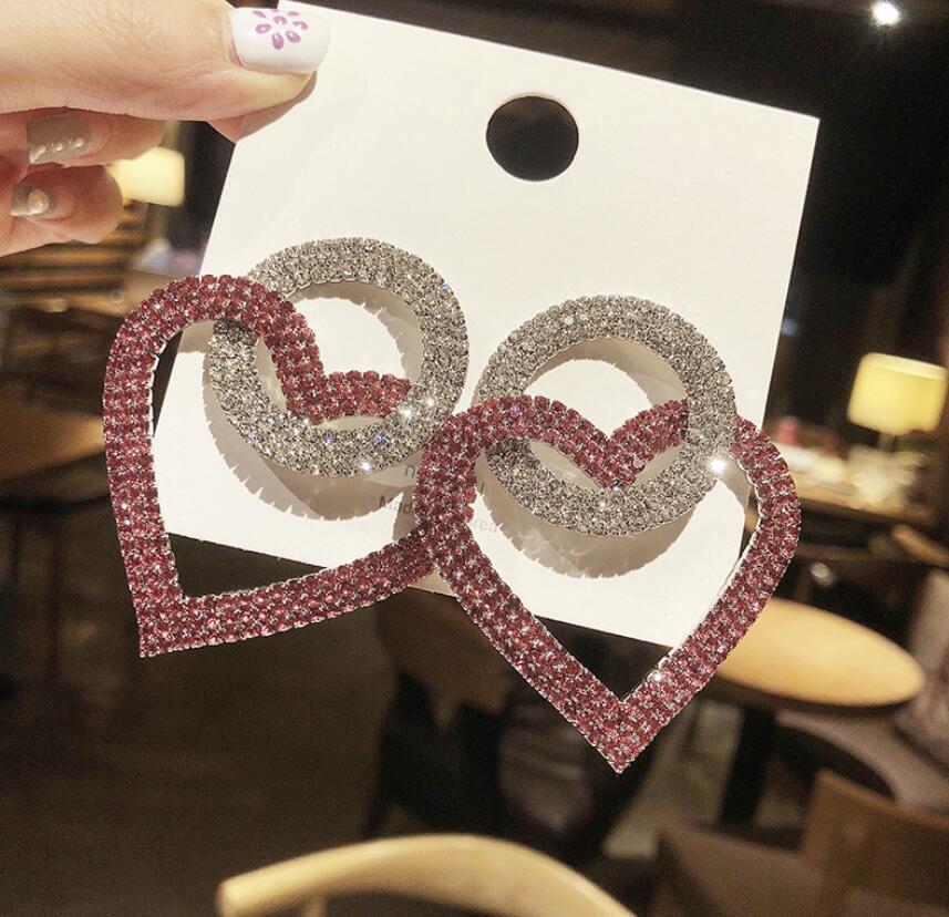 Green Pink Heart Crystal Earrings for Women Oversize Circle Rhinestone Drop Earrings Statement Accessories Gifts рожевий
Green Pink Heart Crystal Earrings for Women Oversize Circle Rhinestone Drop Earrings Statement Accessories Gifts рожевий