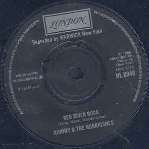 7inch Record JOHNNY & THE HURRICANES - Red River Rock HL8948 London Records UK Rock Used
7inch Record JOHNNY & THE HURRICANES - Red River Rock HL8948 London Records UK Rock Used