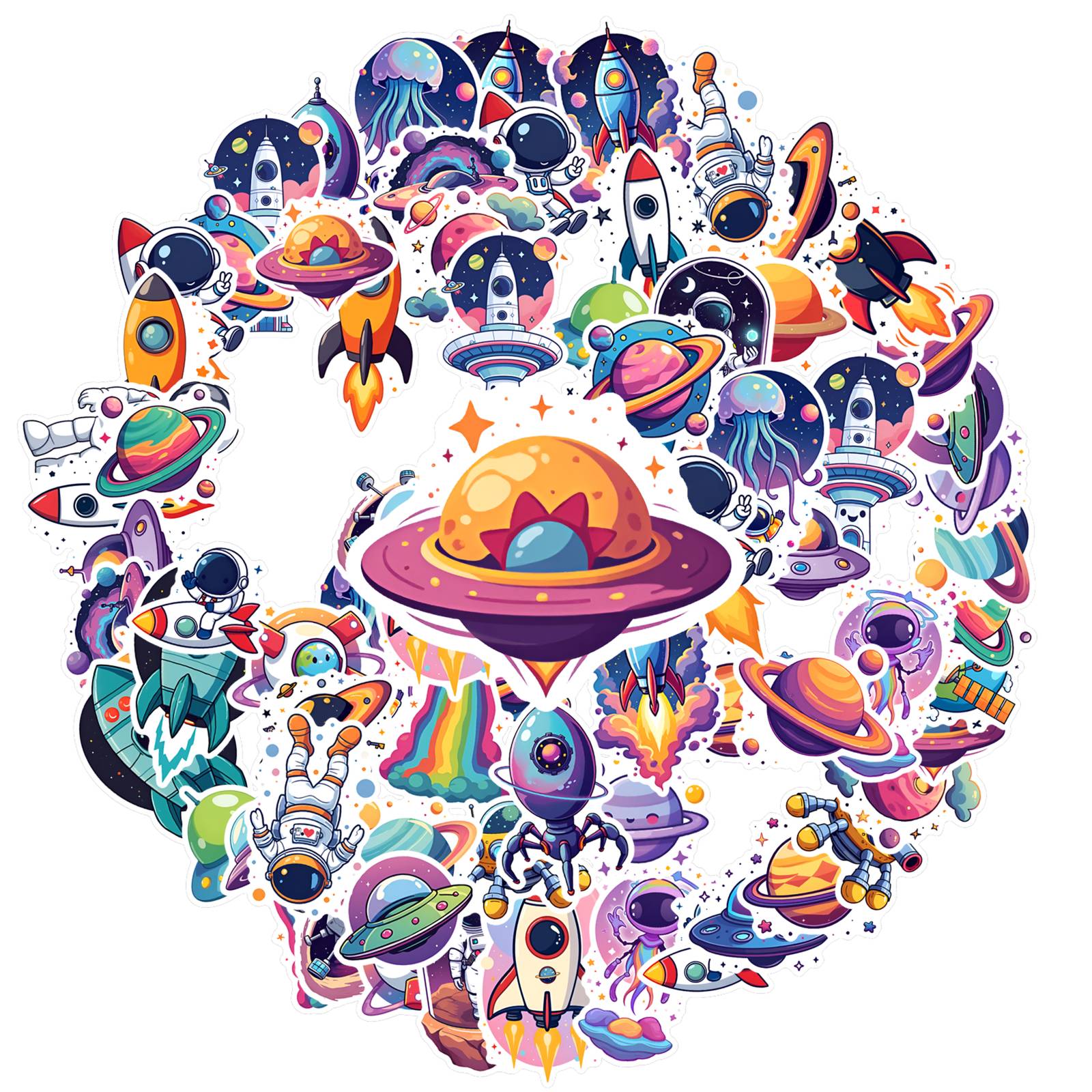 35pcs-50pcs Cartoon Space Stickers Cute Astronaut Planet Decals Astronaut Stickers For Guitar DIY Skateboard Laptop Luggage
35pcs-50pcs Cartoon Space Stickers Cute Astronaut Planet Decals Astronaut Stickers For Guitar DIY Skateboard Laptop Luggage