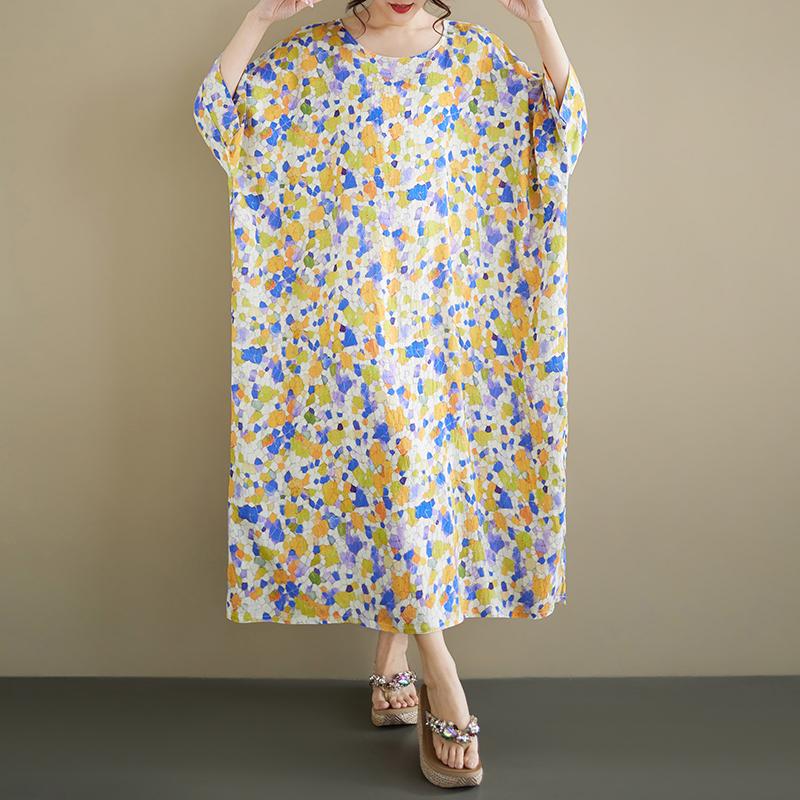 DIMANAF New 2026 Plus Size Summer Long Dress Women Loose Oversize Maxi Floral Print Beach Vintage one size жовтий
DIMANAF New 2026 Plus Size Summer Long Dress Women Loose Oversize Maxi Floral Print Beach Vintage one size жовтий