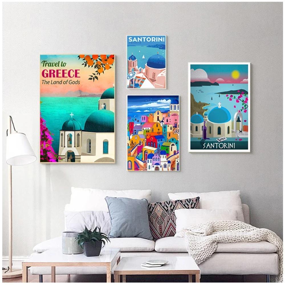 Travel to Greece Santorini Island Canvas Painting Vintage Wall Posters Coated Wall Home Decorative Pictures Gift 21cm×30cm NoFrame
Travel to Greece Santorini Island Canvas Painting Vintage Wall Posters Coated Wall Home Decorative Pictures Gift 21cm×30cm NoFrame