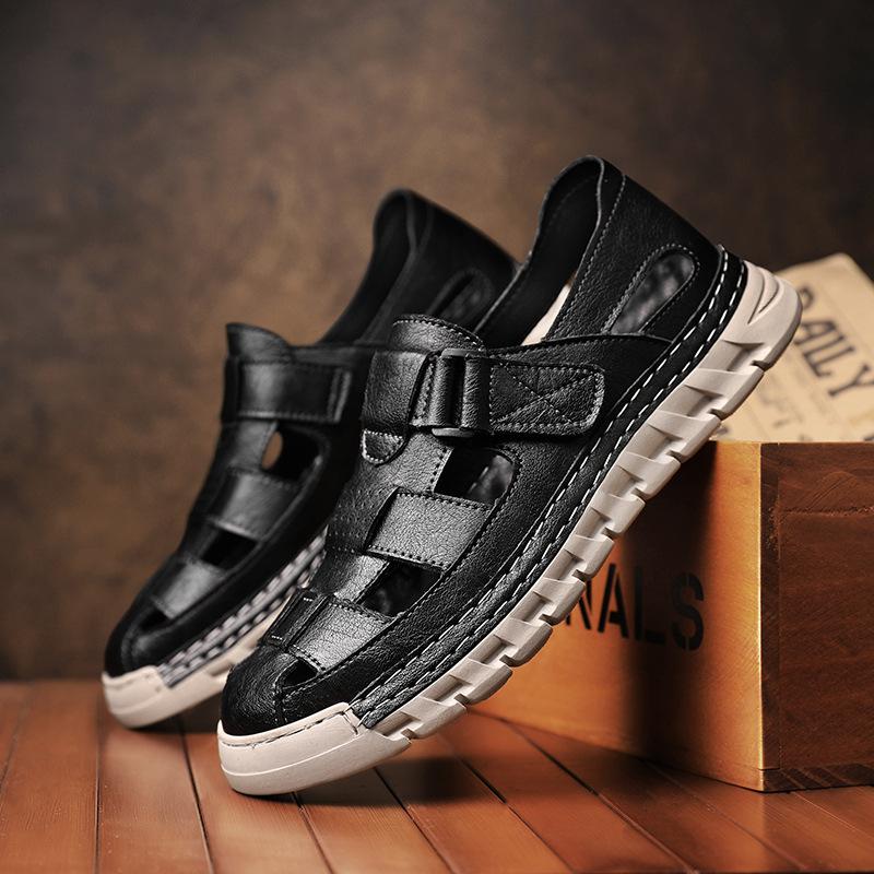 European Station Export Fashion Classic Trend Low Heel Men s Casual Leather Shoes New Summer New Sandals 47 чорний
European Station Export Fashion Classic Trend Low Heel Men s Casual Leather Shoes New Summer New Sandals 47 чорний