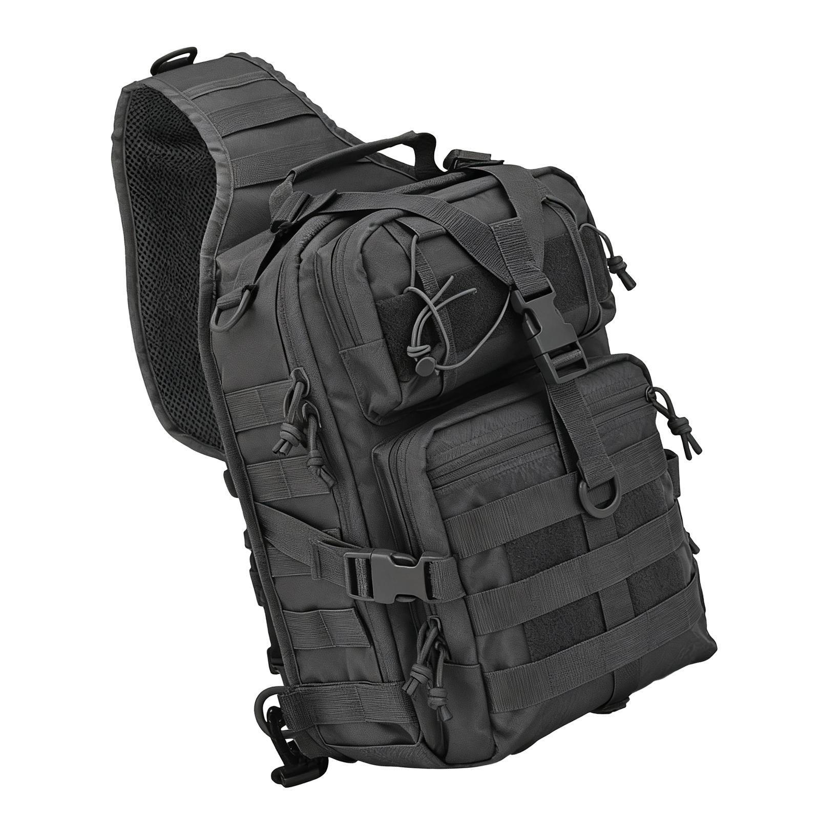 Sling Messenger Bag Oxford Fabric Large Capacity Outdoor Shoulder Backpack for Travel HikingBlack
Sling Messenger Bag Oxford Fabric Large Capacity Outdoor Shoulder Backpack for Travel HikingBlack