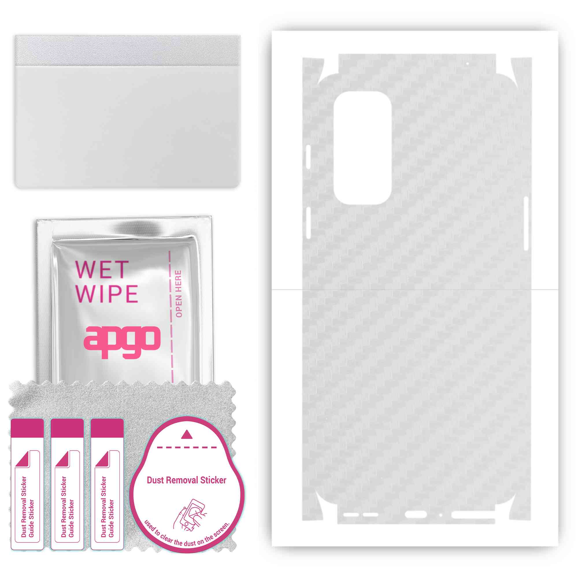 apgo Protective Skin Sticker for the back+sides compatible with OnePlus Nord 2, Full Wrap Film, Foil, Vinyl - Pattern Transparent Carbon
apgo Protective Skin Sticker for the back+sides compatible with OnePlus Nord 2, Full Wrap Film, Foil, Vinyl - Pattern Transparent Carbon