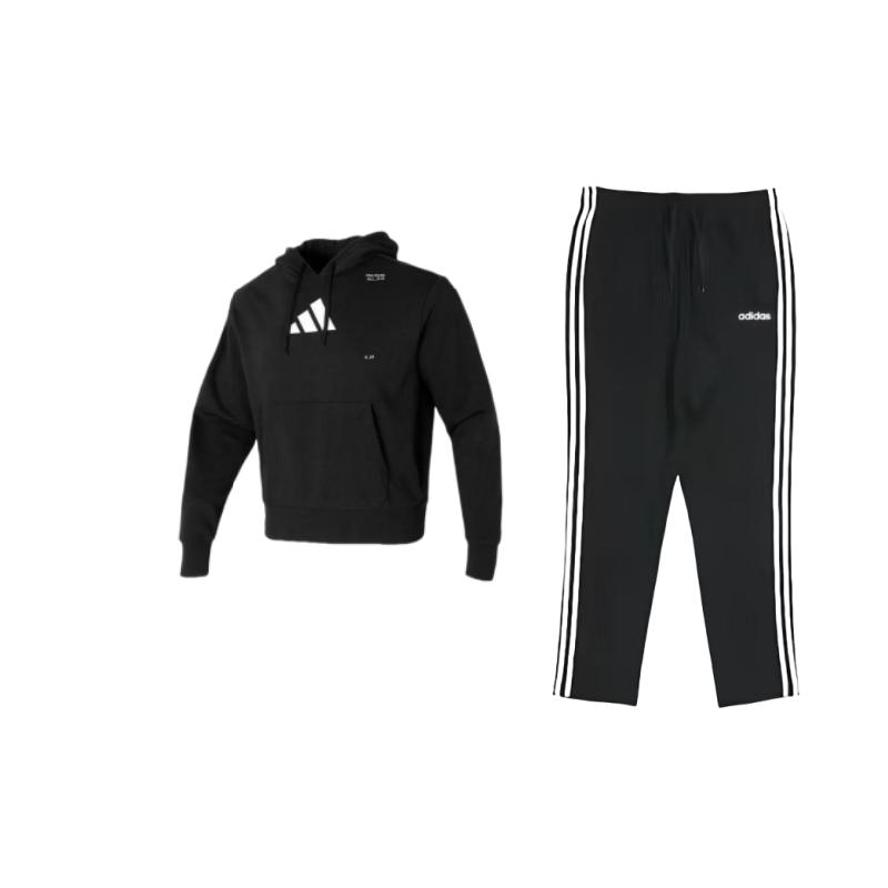 Adidas Мужской спортивный костюм с длинным рукавом и принтом логотипа в американском стиле, черный DU0456+IS2355 S
Adidas Мужской спортивный костюм с длинным рукавом и принтом логотипа в американском стиле, черный DU0456+IS2355 S