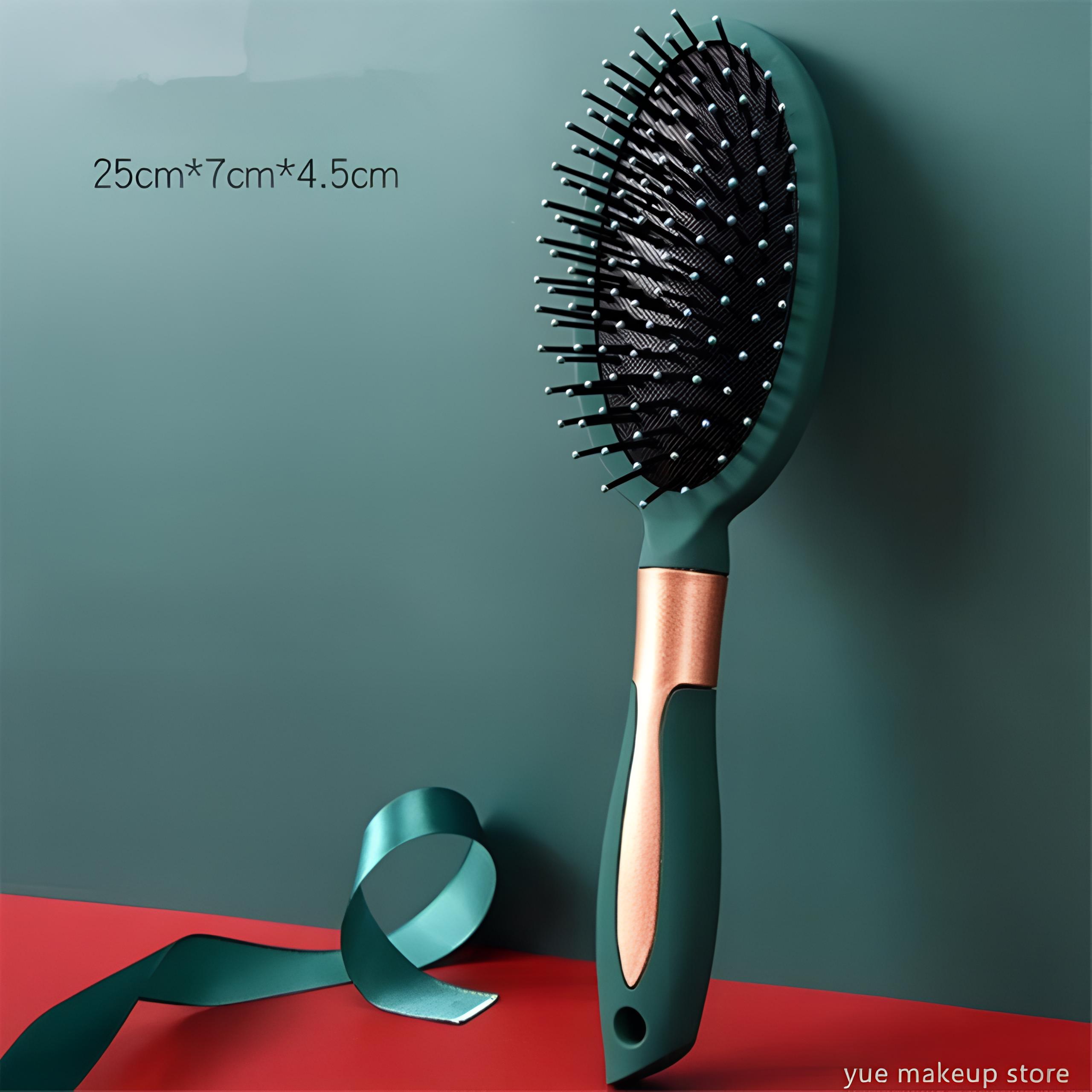 Темно-зеленая щетка для волос, массажная расческа для кожи головы, женская щетка для влажных вьющихся волос, щетка для распутывания волос для салона, парикмахерские инструменты для укладки
Темно-зеленая щетка для волос, массажная расческа для кожи головы, женская щетка для влажных вьющихся волос, щетка для распутывания волос для салона, парикмахерские инструменты для укладки