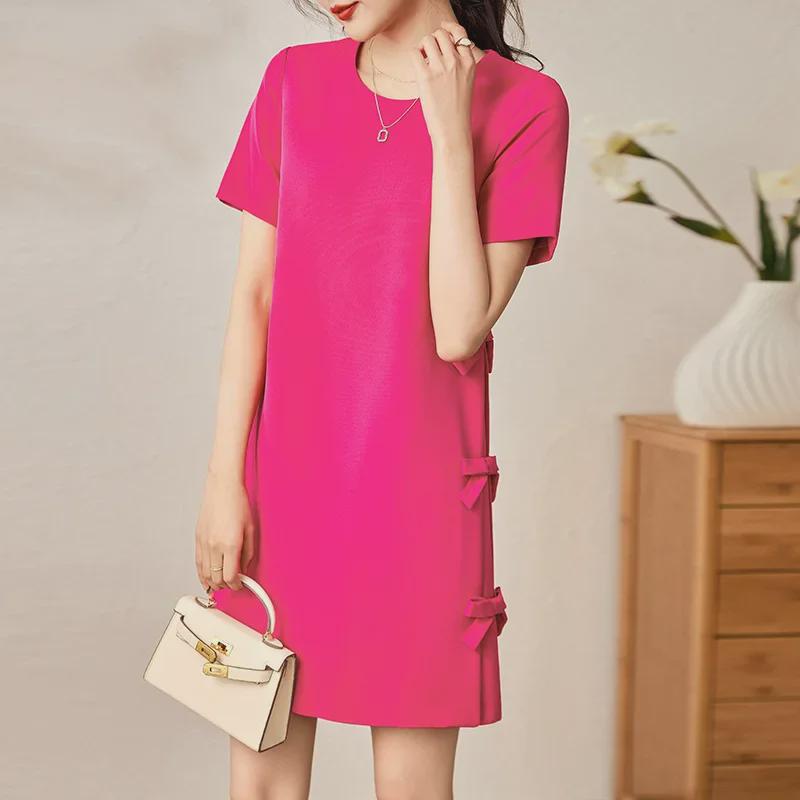 Elegant A-line Dress with Side Bow - Age-Reducing, High-End Style for Women Large білий
Elegant A-line Dress with Side Bow - Age-Reducing, High-End Style for Women Large білий