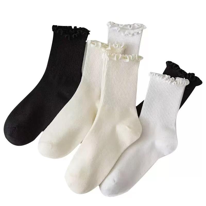 Mushroom Edge Women s Socks, Milk White & Black, Japanese School Style, Trendy Scrunched Design One Size Ruffled Pile Socks чорний
Mushroom Edge Women s Socks, Milk White & Black, Japanese School Style, Trendy Scrunched Design One Size Ruffled Pile Socks чорний