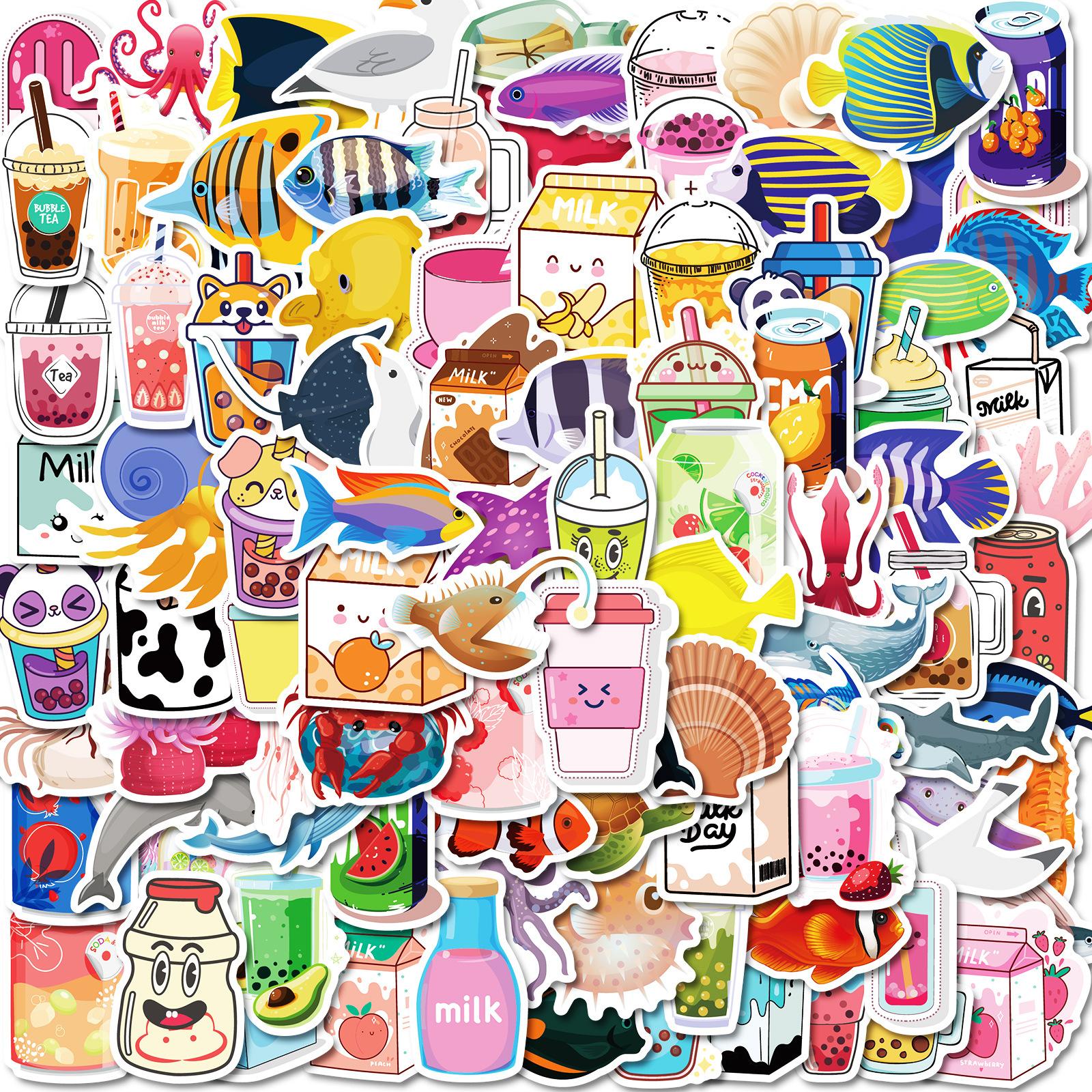 100 Hand-Painted Drink Graffiti Stickers Milk Soda Non-Repeating Pp Waterproof Stickers Hot
100 Hand-Painted Drink Graffiti Stickers Milk Soda Non-Repeating Pp Waterproof Stickers Hot