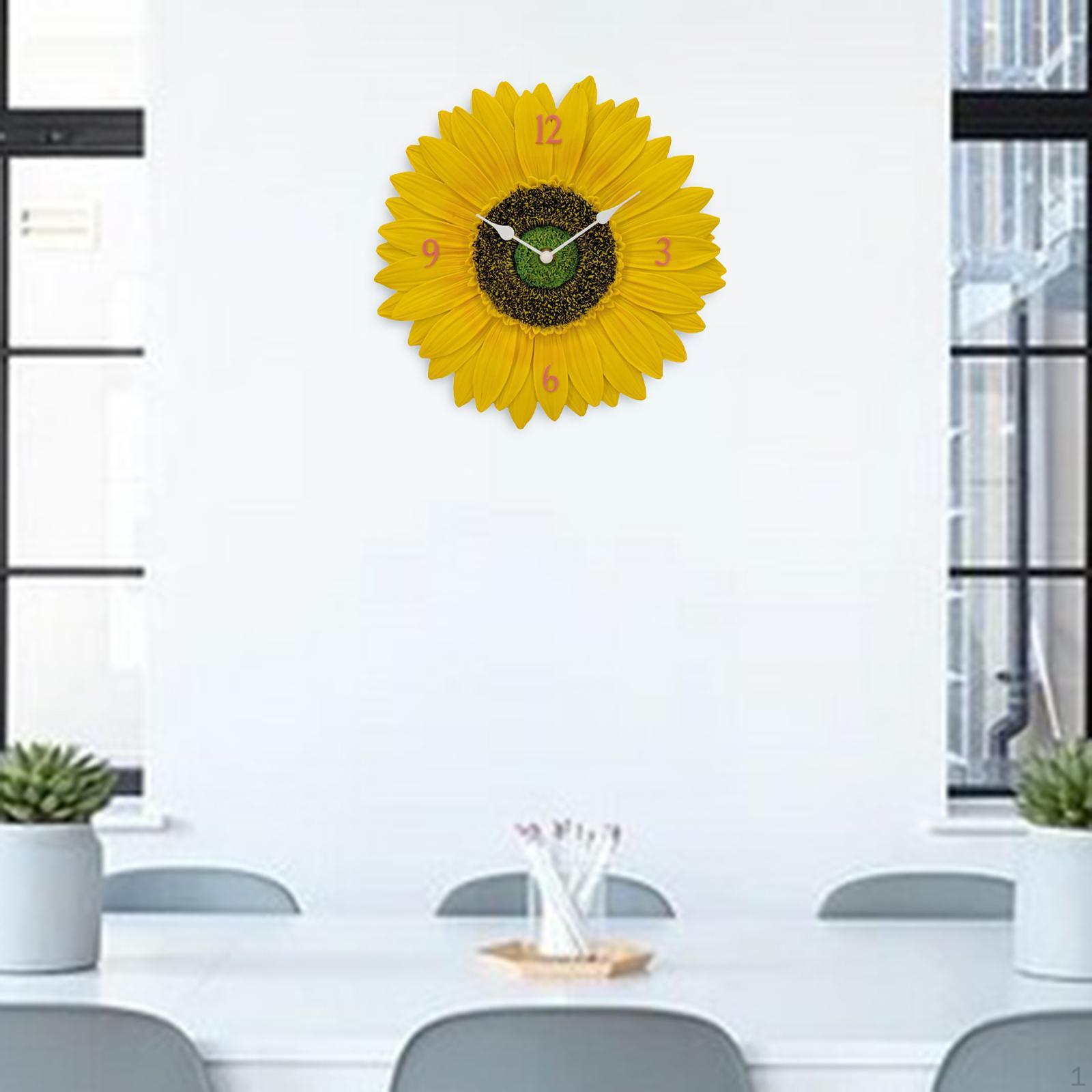 Indoor Outdoor Wall Clock Sunflower Non Ticking Silent Waterproof Art
Indoor Outdoor Wall Clock Sunflower Non Ticking Silent Waterproof Art
