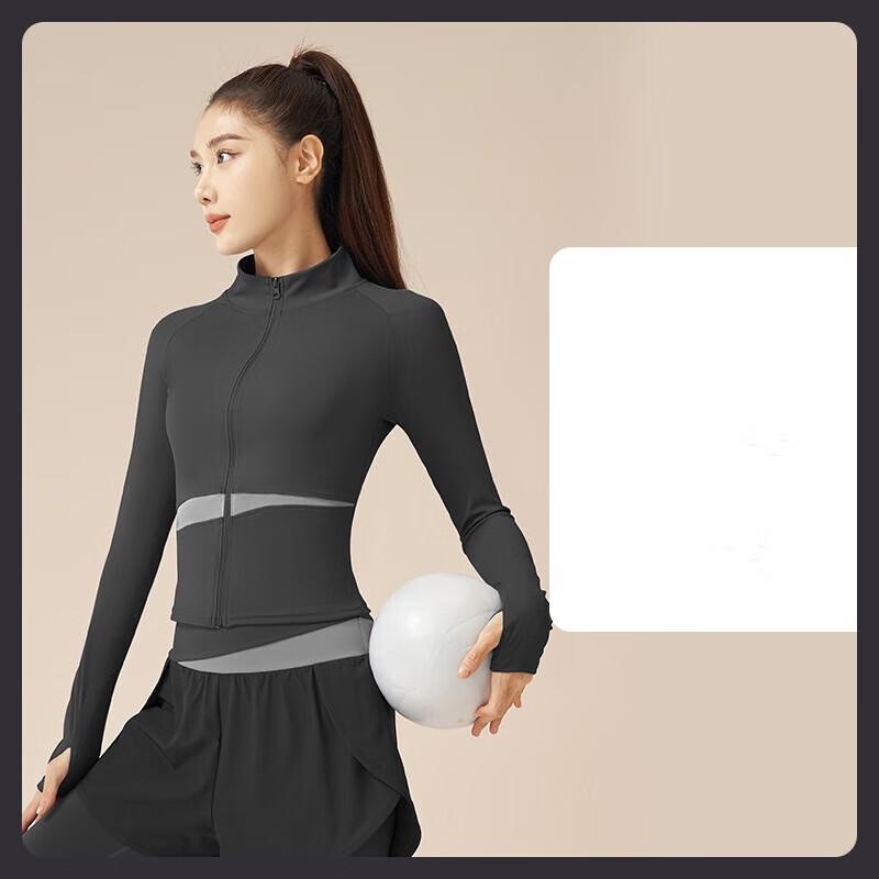 Yimai Women s High-Neck Color-Block Yoga Jacket
Yimai Women s High-Neck Color-Block Yoga Jacket