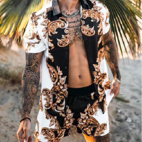 New Youth Men S 3D Digital Printed Short Sleeved Shirt And Shorts Fashion Sports And Leisure Versatile Fitness Daily Set XXXL
New Youth Men S 3D Digital Printed Short Sleeved Shirt And Shorts Fashion Sports And Leisure Versatile Fitness Daily Set XXXL