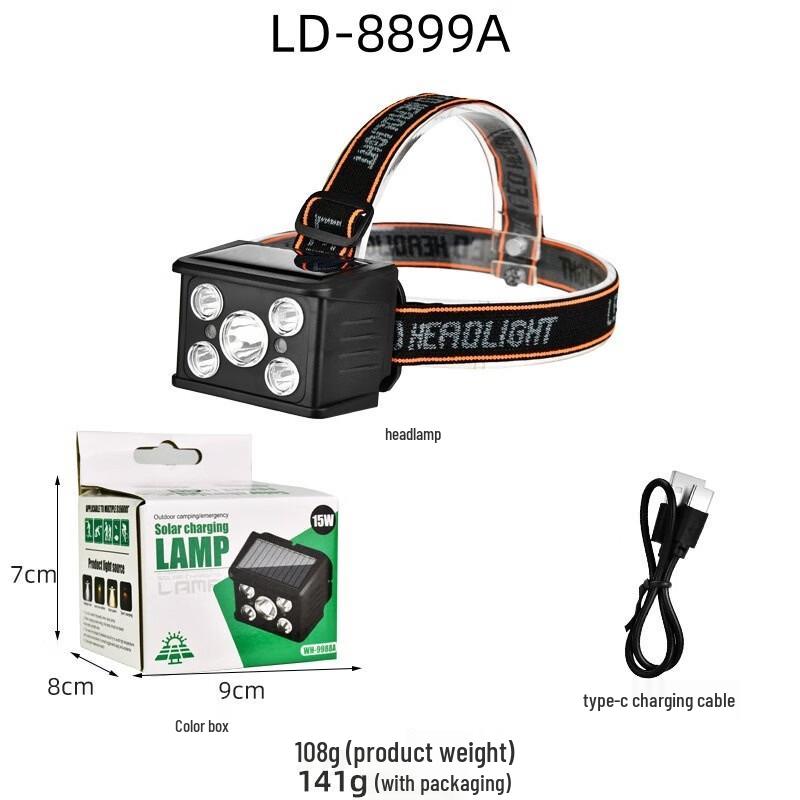 UOSU Outdoor Fishing Solar Rechargeable Headlamp
UOSU Outdoor Fishing Solar Rechargeable Headlamp