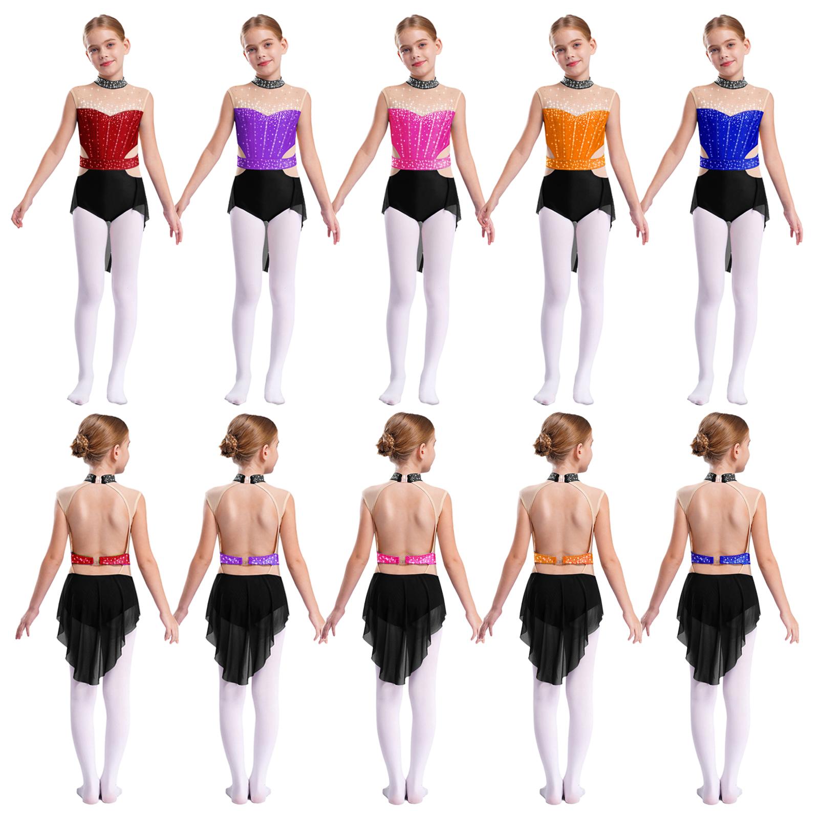 Kids Girls Rhythmic Gymnastics Figure Skating Dance Costume Shiny Rhinestones Mesh Ballet Jersey Lyrical dance Skirted Dress 5-6 Years чорний/фіолетовий
Kids Girls Rhythmic Gymnastics Figure Skating Dance Costume Shiny Rhinestones Mesh Ballet Jersey Lyrical dance Skirted Dress 5-6 Years чорний/фіолетовий