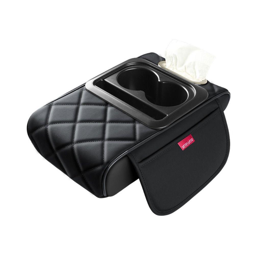 PU Leather Center Console Armrest Cushion Multifunctional Tissue Box New Cup Holder Universal чорний/червоний
PU Leather Center Console Armrest Cushion Multifunctional Tissue Box New Cup Holder Universal чорний/червоний