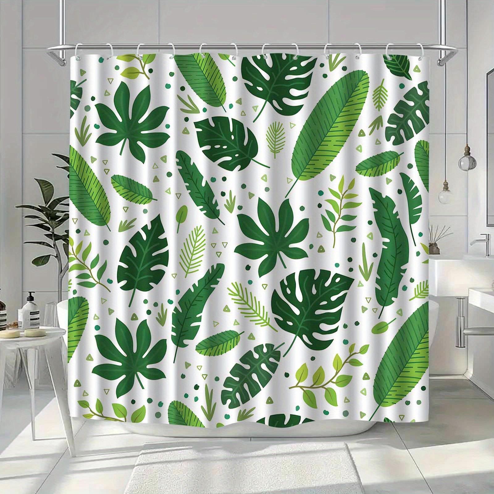 A Shower Curtain With A Geometric Palm Tree Pattern. Machine Washable Polyester, Perfect For Bathroom Decor. W60H190(CM)-1 Pcs
A Shower Curtain With A Geometric Palm Tree Pattern. Machine Washable Polyester, Perfect For Bathroom Decor. W60H190(CM)-1 Pcs