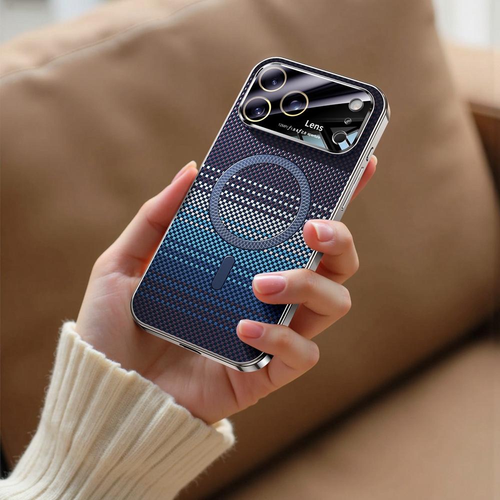 Business Carbon Fiber Pattern Magnetic Wireless Charge Case For IPhone17 Pro Max 16 15 14 Shockproof Plating TPU Protector Cover iPhone 14 Pro
Business Carbon Fiber Pattern Magnetic Wireless Charge Case For IPhone17 Pro Max 16 15 14 Shockproof Plating TPU Protector Cover iPhone 14 Pro