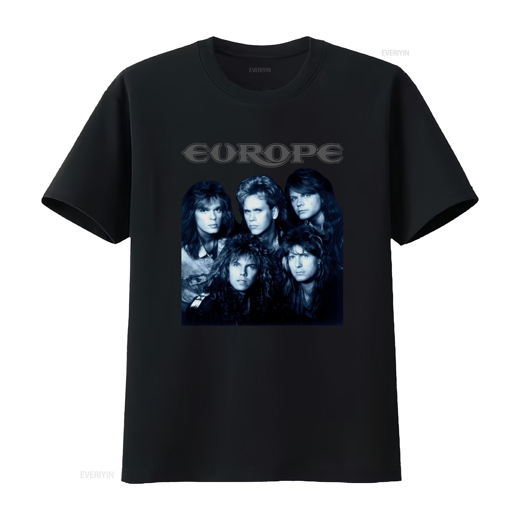 Europe Band Members T Shirt Heavy Cotton S 5Xl Black Classic Rock Design Mm465 vintage Washed homme streetwear Versatile 4XL
Europe Band Members T Shirt Heavy Cotton S 5Xl Black Classic Rock Design Mm465 vintage Washed homme streetwear Versatile 4XL