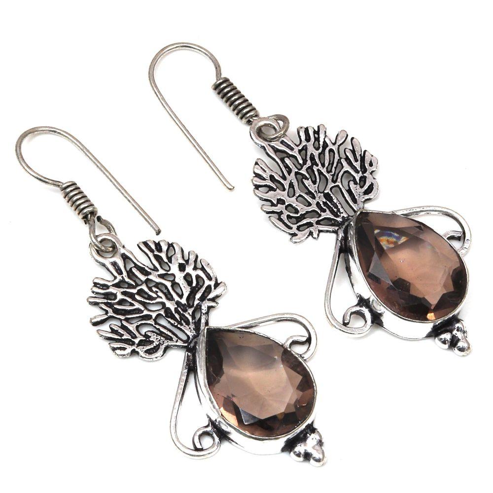 Драгоценный камень дымчатый кварц ручной работы подарок для нее серебряные ювелирные серьги 1,5
Драгоценный камень дымчатый кварц ручной работы подарок для нее серебряные ювелирные серьги 1,5