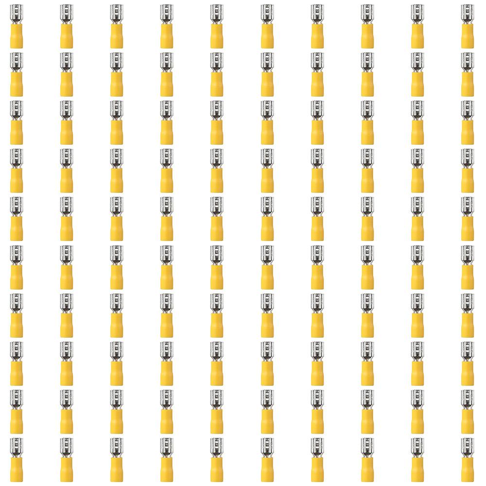 100PCS FDD5.5-250 Female Quick Disconnects 4-6mm² Vinyl Insulated Spade Wire Connector Yellow Terminal 12-10 AWG жовтий
100PCS FDD5.5-250 Female Quick Disconnects 4-6mm² Vinyl Insulated Spade Wire Connector Yellow Terminal 12-10 AWG жовтий