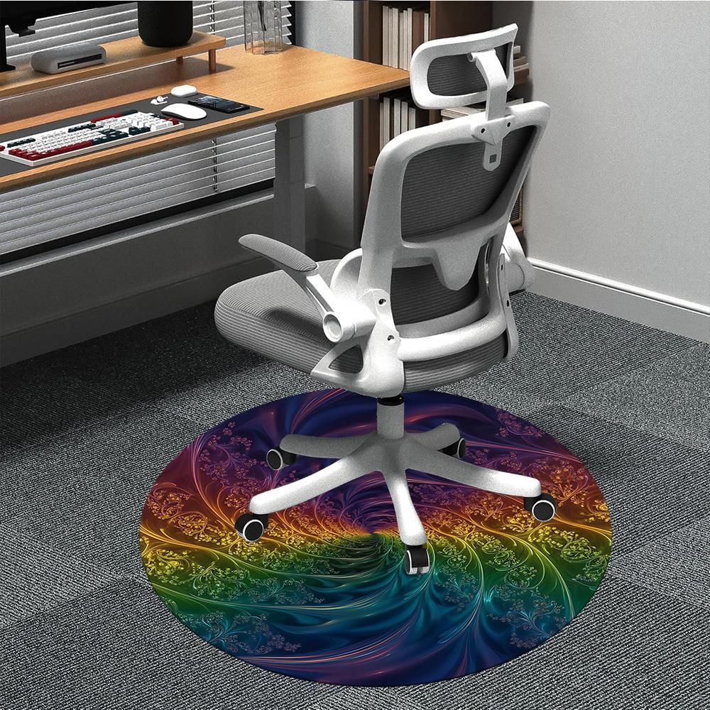 1pc Rainbow Swirl Print Chair Carpet for Office, Non-slip, Soft and Durable Office Rug, Perfect for Office yy260131022 80cm by 80cm
1pc Rainbow Swirl Print Chair Carpet for Office, Non-slip, Soft and Durable Office Rug, Perfect for Office yy260131022 80cm by 80cm