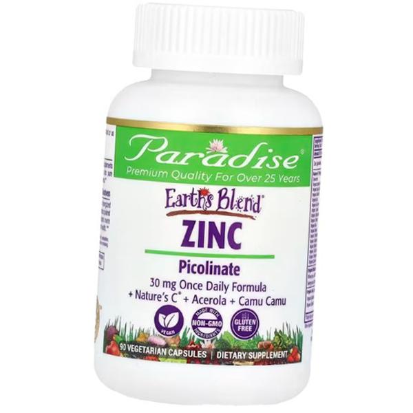 Цинк Комплекс, Earth s Blend Zinc Picolinate 30, Paradise Herbs 90вегкапс (36643006) 90vcaps
Цинк Комплекс, Earth s Blend Zinc Picolinate 30, Paradise Herbs 90вегкапс (36643006) 90vcaps