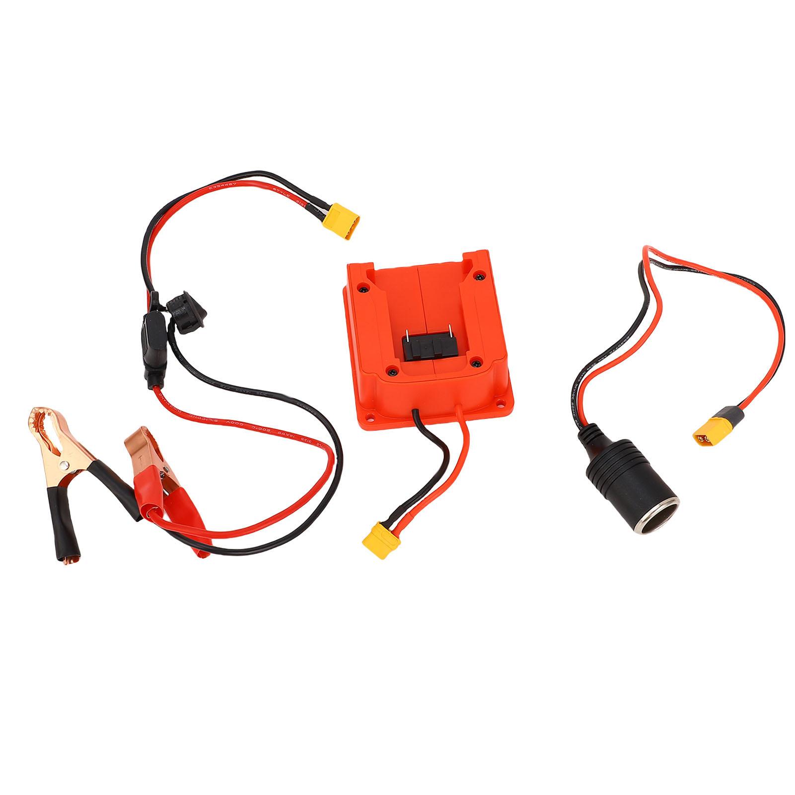 Пускові дроти з адаптером для акумулятора, підходять для акумулятора B4 18 В, пусковий адаптер з прикурювачем
Пускові дроти з адаптером для акумулятора, підходять для акумулятора B4 18 В, пусковий адаптер з прикурювачем