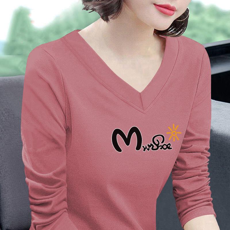 Women s 100% Cotton V-Neck Long Sleeve T-Shirt - Loose Korean Style with Letter Print for Spring/Autumn XXL
Women s 100% Cotton V-Neck Long Sleeve T-Shirt - Loose Korean Style with Letter Print for Spring/Autumn XXL