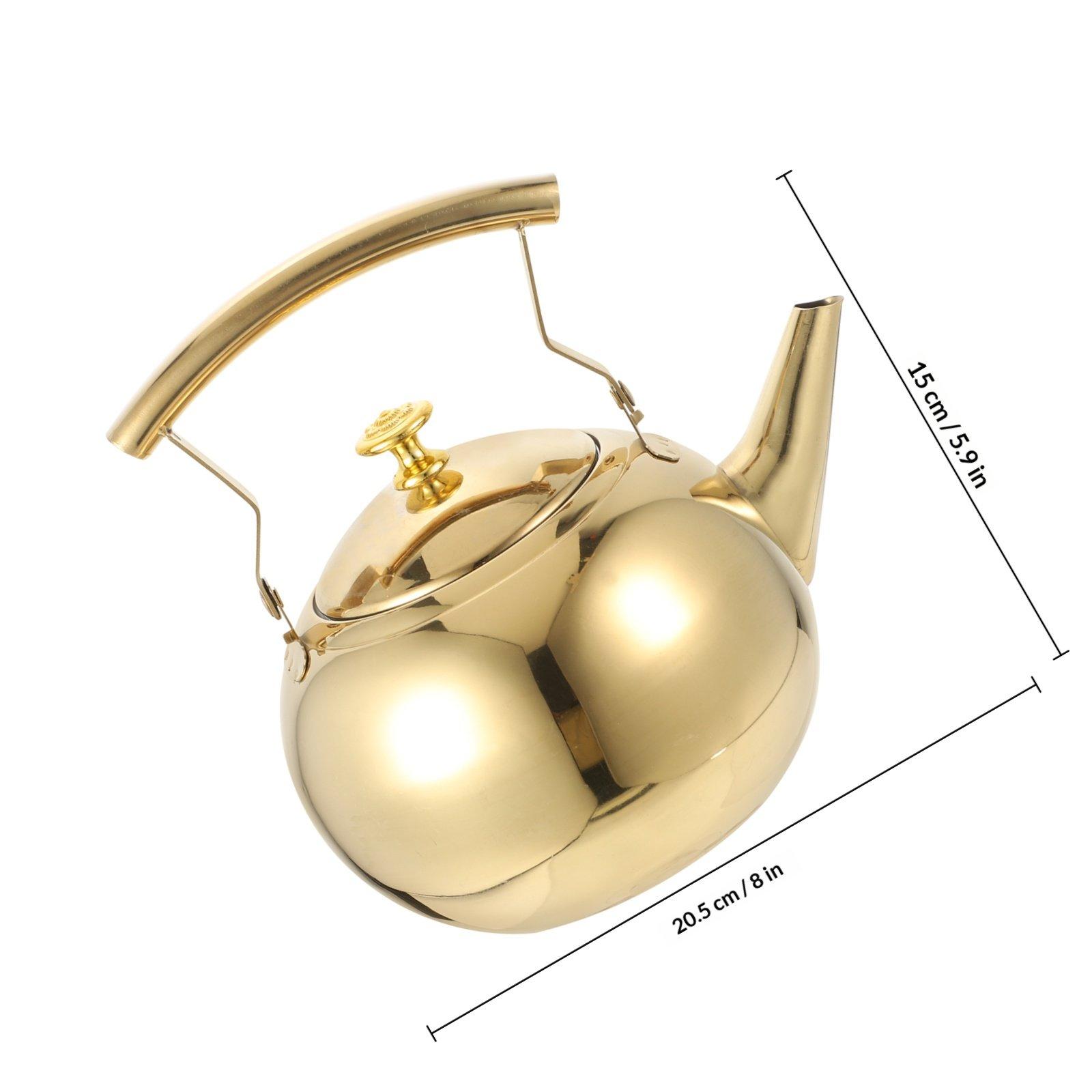 Boiling Tea Kettle with Strainer Heavy Duty Stainless Steel Stove Safe for Home Travel Use Whistling Water Kettle золотистий
Boiling Tea Kettle with Strainer Heavy Duty Stainless Steel Stove Safe for Home Travel Use Whistling Water Kettle золотистий