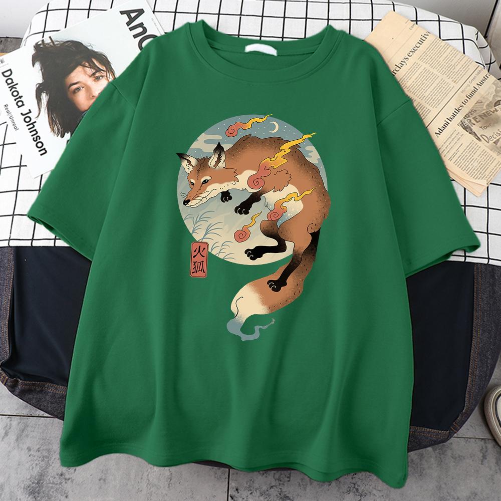 Fire Cartoon Fox Japanese Printed Men Short Sleeve Harajuku Casual Cotton Tee Clothing Oversize All-math Mans Cotton T-Shirts 4XL
Fire Cartoon Fox Japanese Printed Men Short Sleeve Harajuku Casual Cotton Tee Clothing Oversize All-math Mans Cotton T-Shirts 4XL